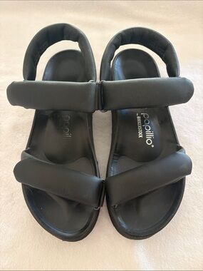 Birkenstock Papillio Black Padded Strap Sandals for Women